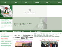 Tablet Screenshot of nigeriaembassyvienna.com